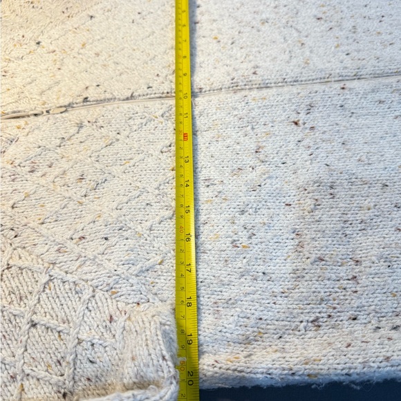 Dressbarn Full Zip Sweater  Blue, Black, White Tweed, Size XL Acrylic/Wool Blend - Picture 11 of 16